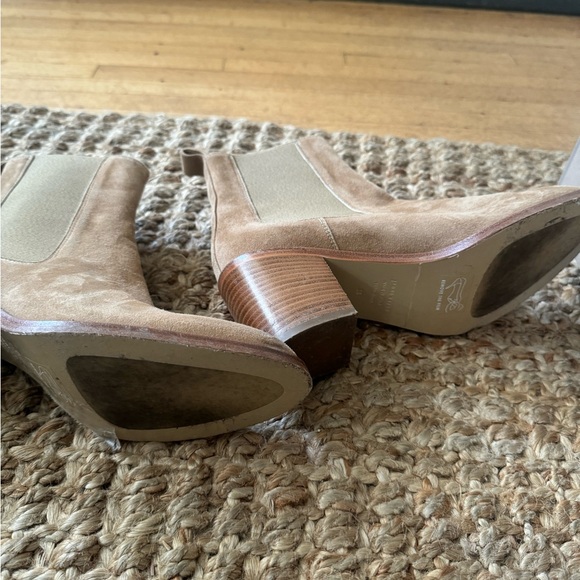Jenni Kayne Camel Suede Ankle Booties - Picture 2 of 5